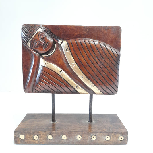 Wooden Gautham Buddha Eyes on Stand Oxod