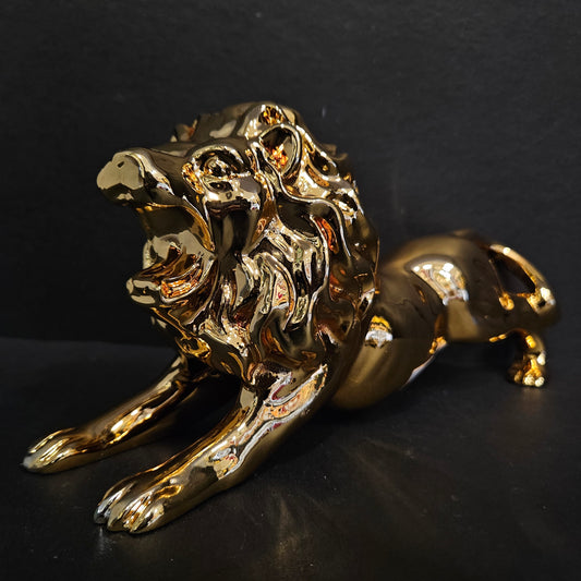 Lion Statue Modern Abstract Geometric Style Resin Animal Large Statue Home Decoration