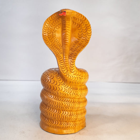 Wooden Snake Round Carved