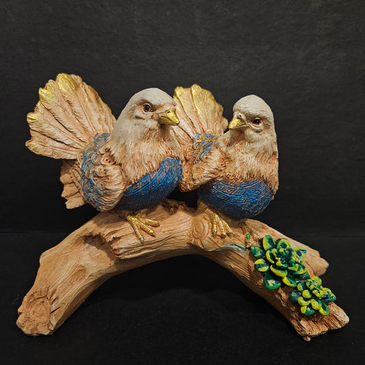Home Sages Handicrafts Two Birds on Tree showpiece Figurine Table Decor for couple gifting purpose