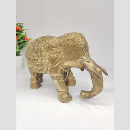 Brass Crafted Elephant Idol