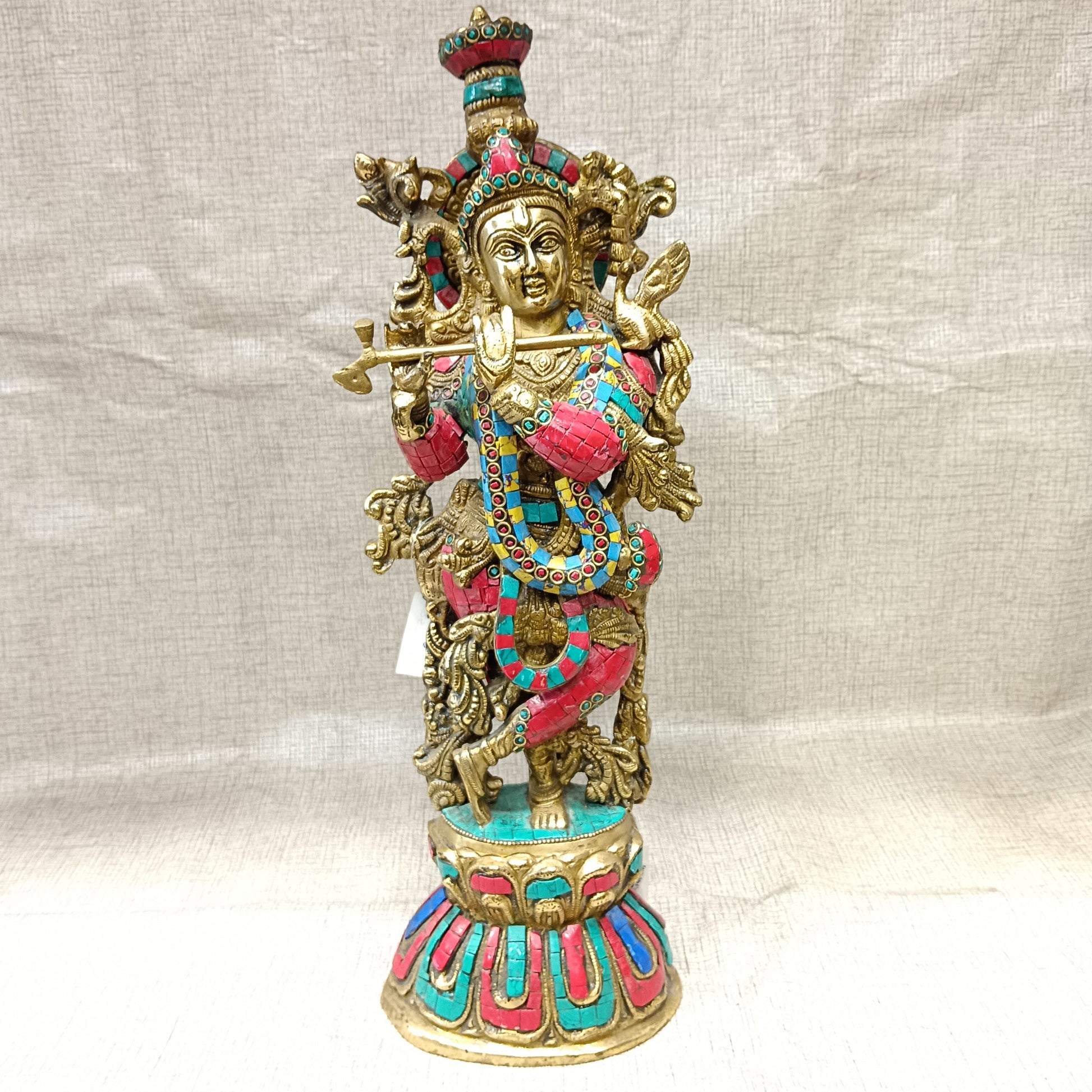 Brass Krishna idol