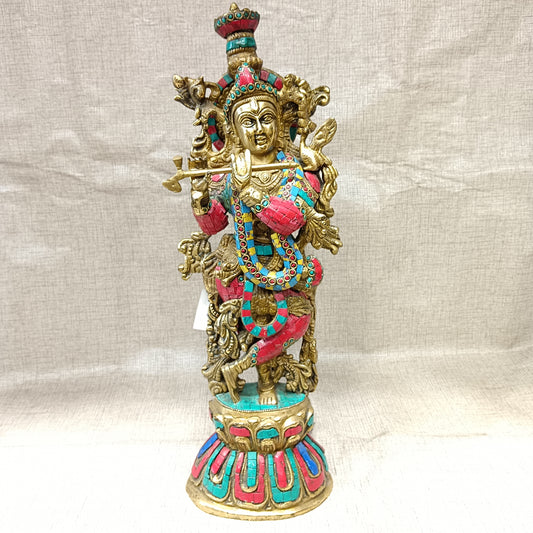 Brass Krishna idol