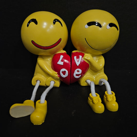 Sweet Smiley Couple Hanging Leg Combo Pack Couple for Home Decor Garden Decor and Gift Purpose