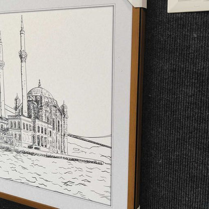 Ortakoy mosque vector imageFrame