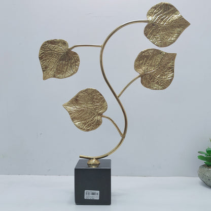 Autumn Leaves gold sculpture