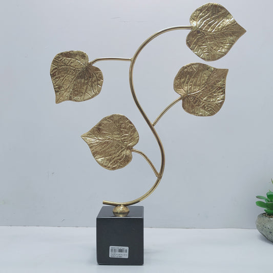 Autumn Leaves gold sculpture