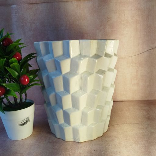 Ceramic flower pot Succulent PolyresinPots|Planters for Garden Planters, Home Decor, Garden Decor, Garden pots for Balcony Decoration