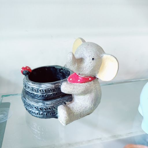 Elephant succulent pots elephant planter pot house decorations for home room decor statue decor Flower Pot Children's Room Desktop Decor