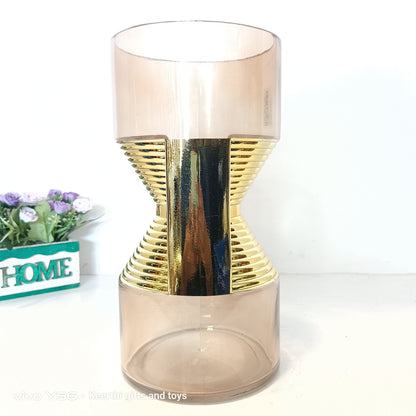 Abstract design glass Flower vase