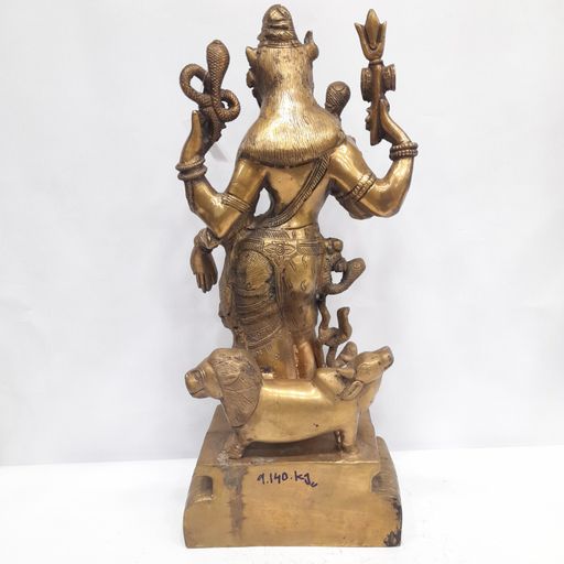 Brass ardhanareswar idol
