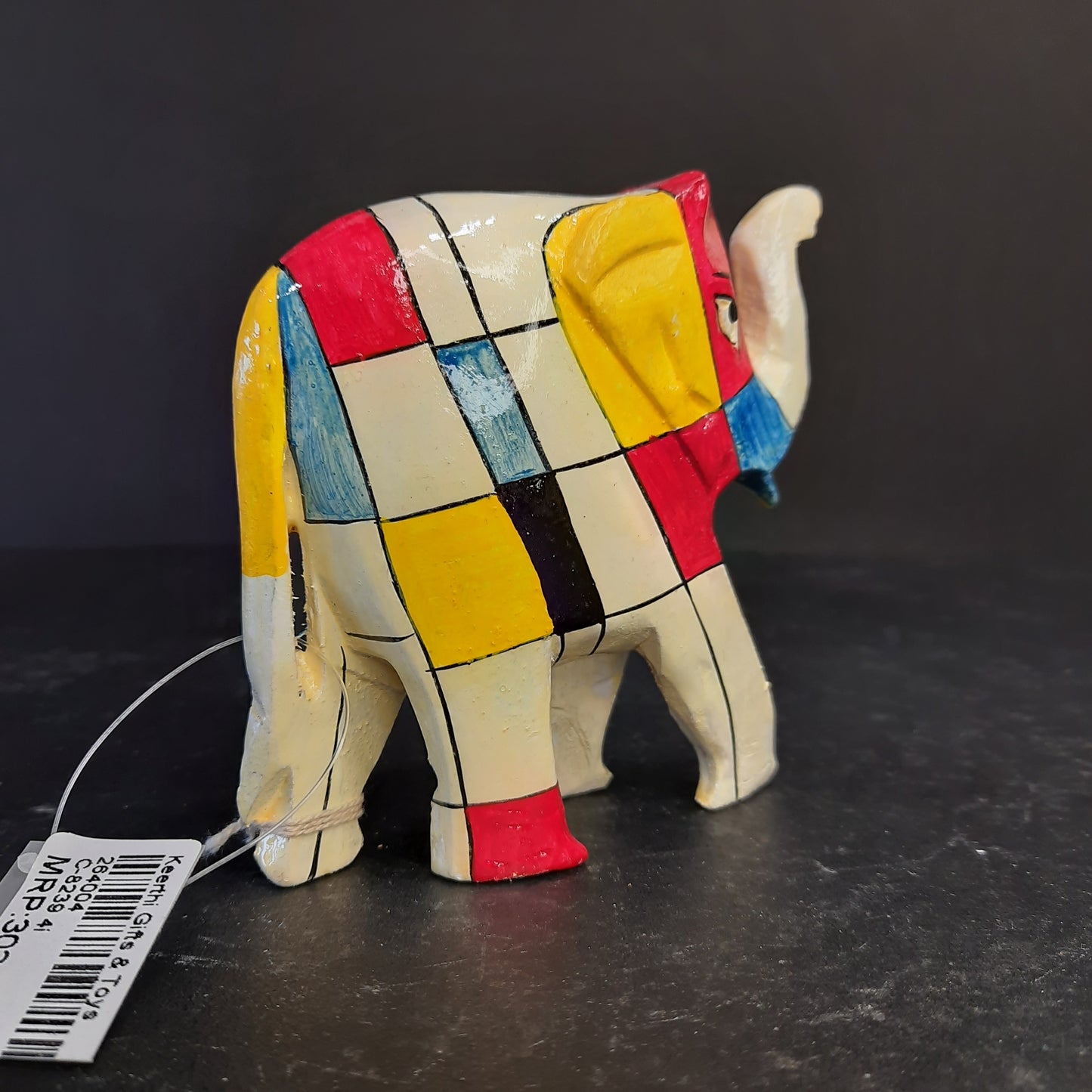 Wooden Elephant Mosaic Work