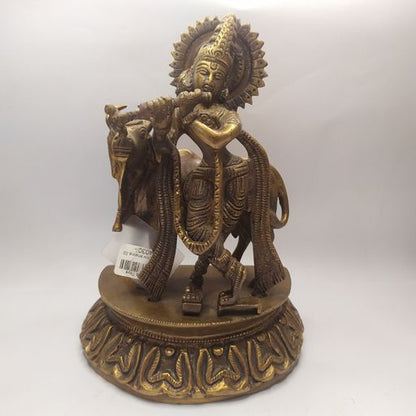 Antique cow krishna