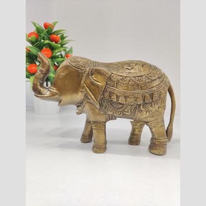 Brass handcrafted Elephant 5 inch