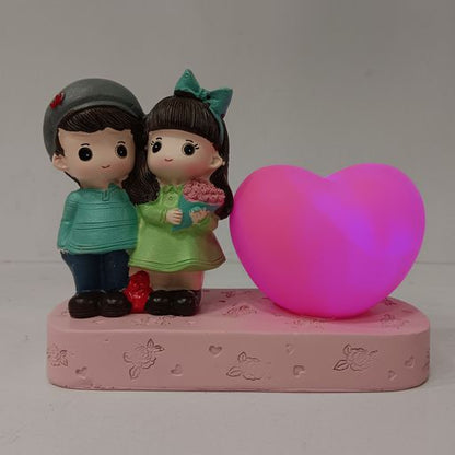 Couple heart lamp