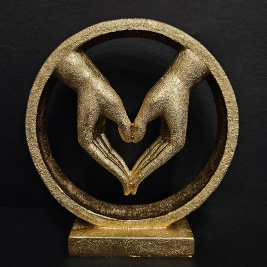 Decorative heart with hands showpiece Figurine for couple gifting purpose marriage gifting purpose