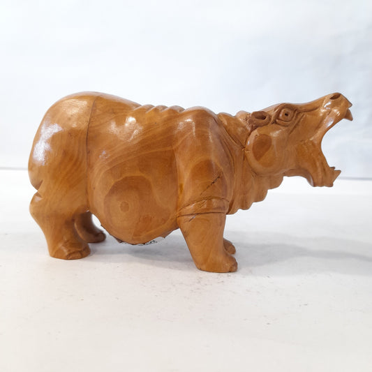 Wooden Hippopotamus Fine