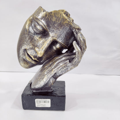 Face Statue Decorative Show Piece