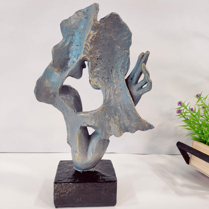 Thinker Statue Black, Sculptures Home Decor Modern