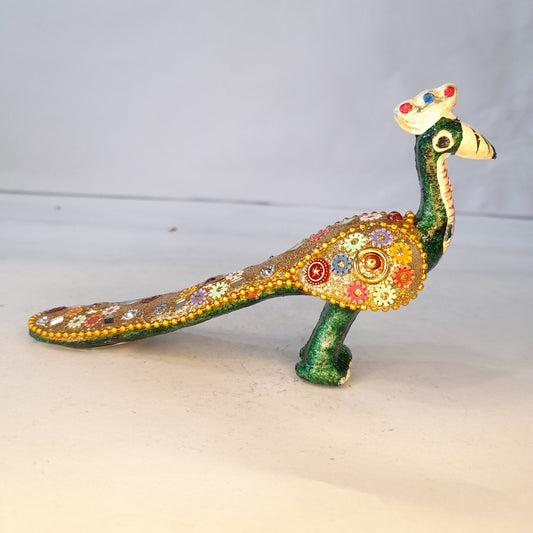 Resin Peacock With Multi Color Beads
