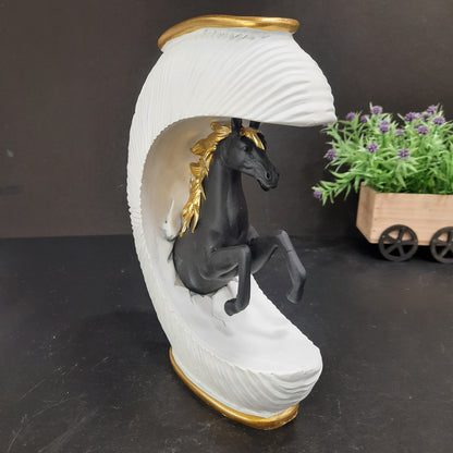 Horse flower pot come showpiece