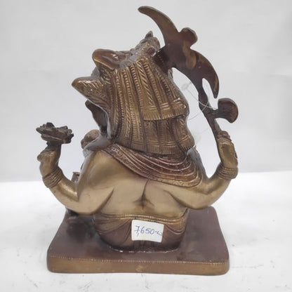 Brass ganesh idol