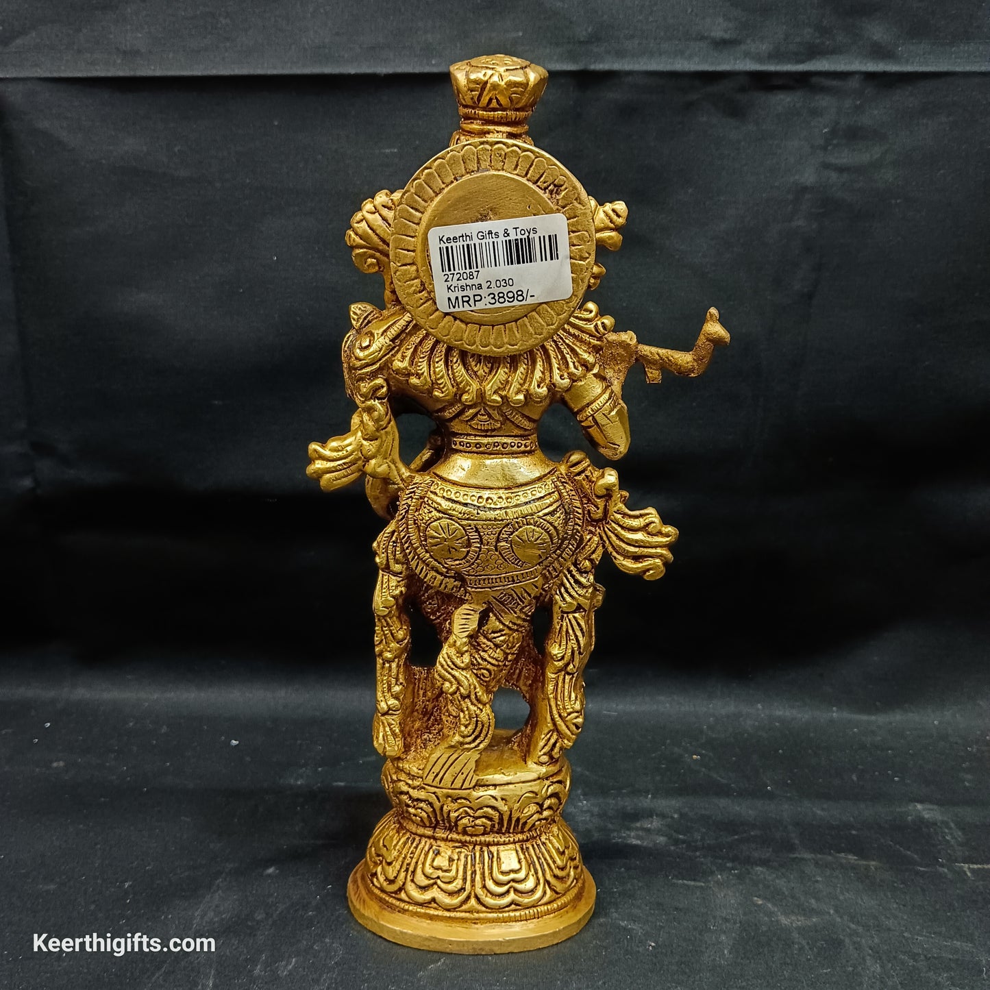 Krishna brass antique idol