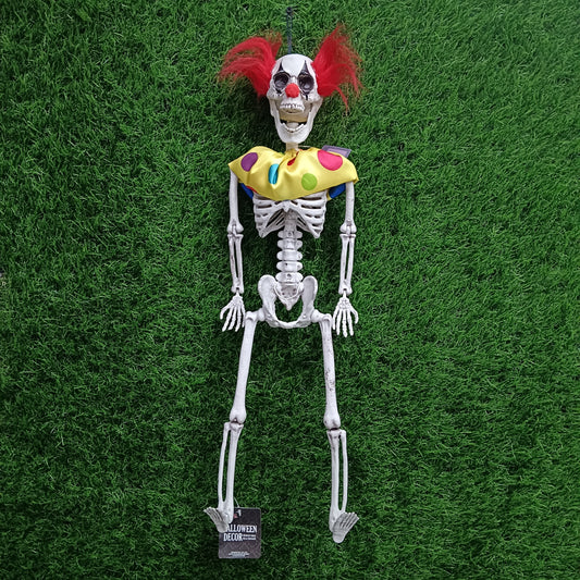 24 inch hanging skeleton clown