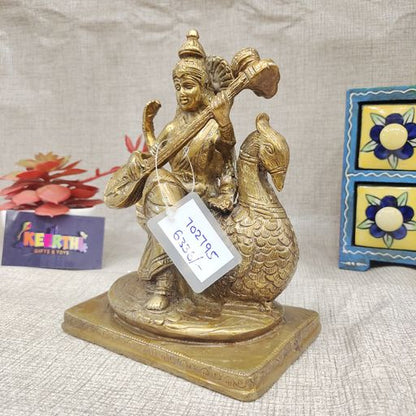 Brass saraswati Devi odol