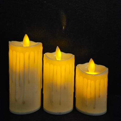 Acrylic Battery Operated Pillar Candle with Moving Flame Light Perfect Gift for Diwali Navratri Decoration and Christmas