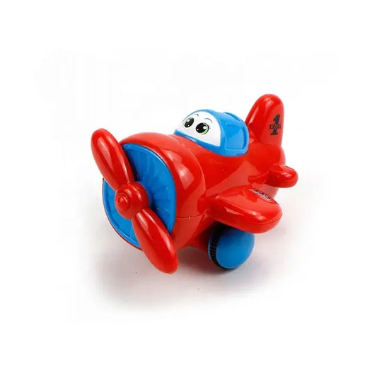 Aircraft friction cartoon airoplane push toy