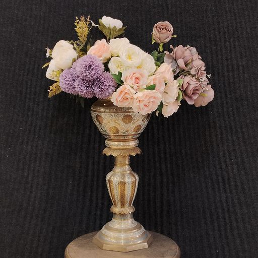 flower vase brass 01