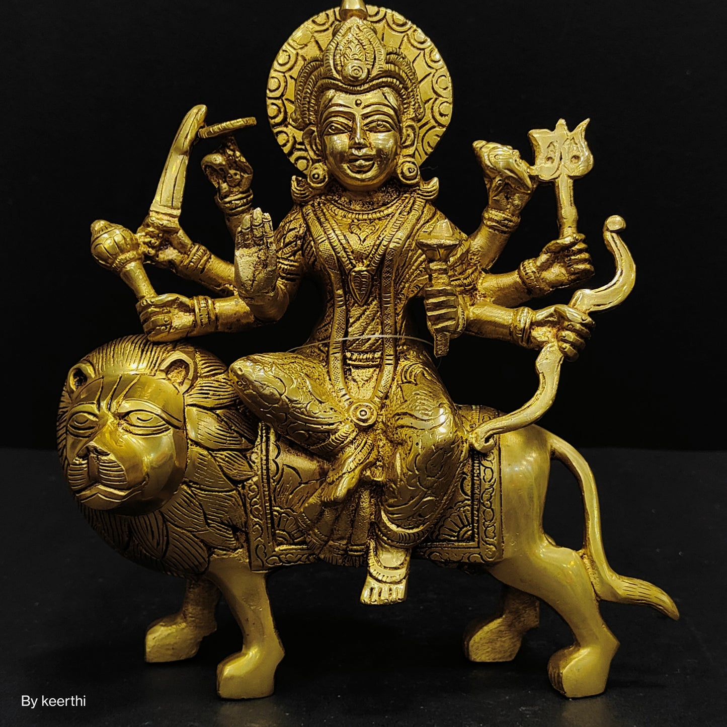 Brass Durga ma idol