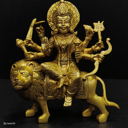 Brass Durga ma idol