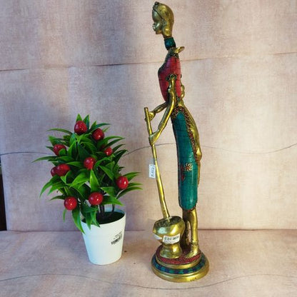 Brass lady