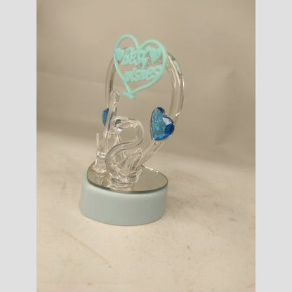 Swan crystal glass