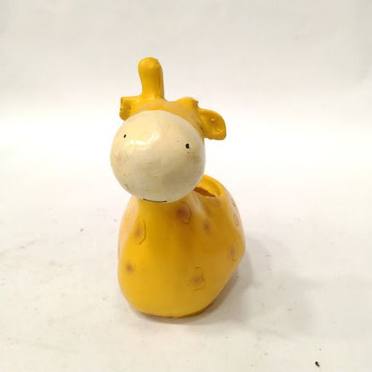 Giraffe Flower Pots Succulent Polyresin Pots|Planters for Garden Planters, Home Decor, Garden Decor, Garden pots for Balcony Decoration, Kids Room