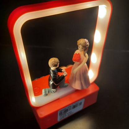 Couple lighting showpiece