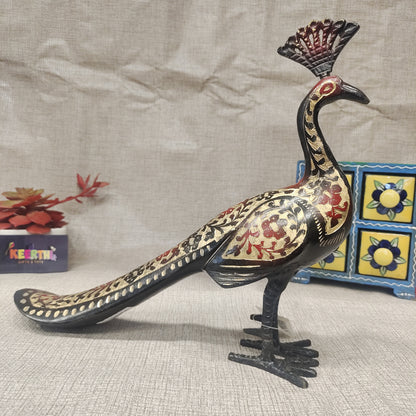 Colour peacock antique