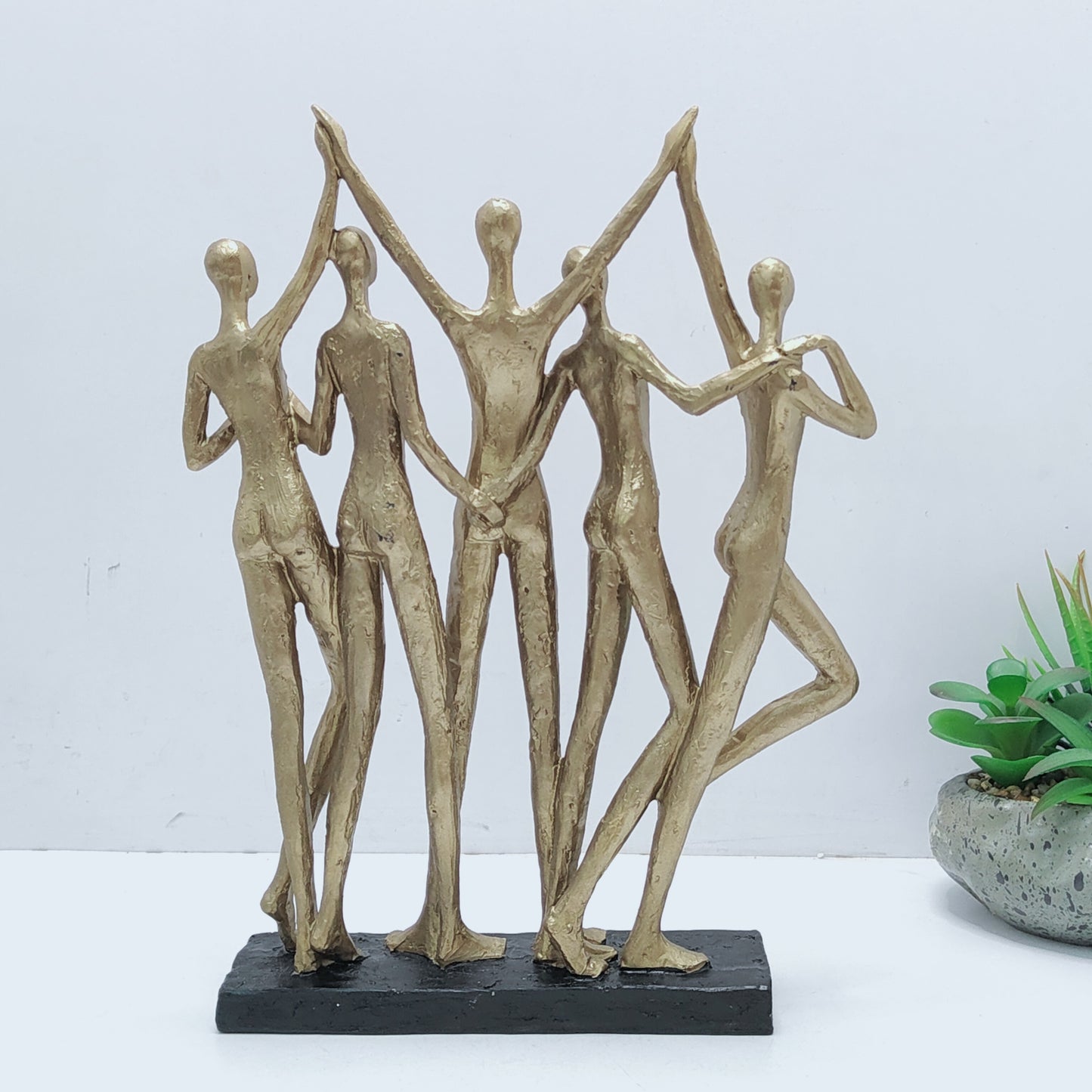 Cheering People Sculpture