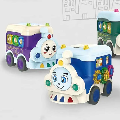 Dinosaur gear train push toy