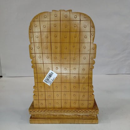 Wooden Tirupati Balaji on Base