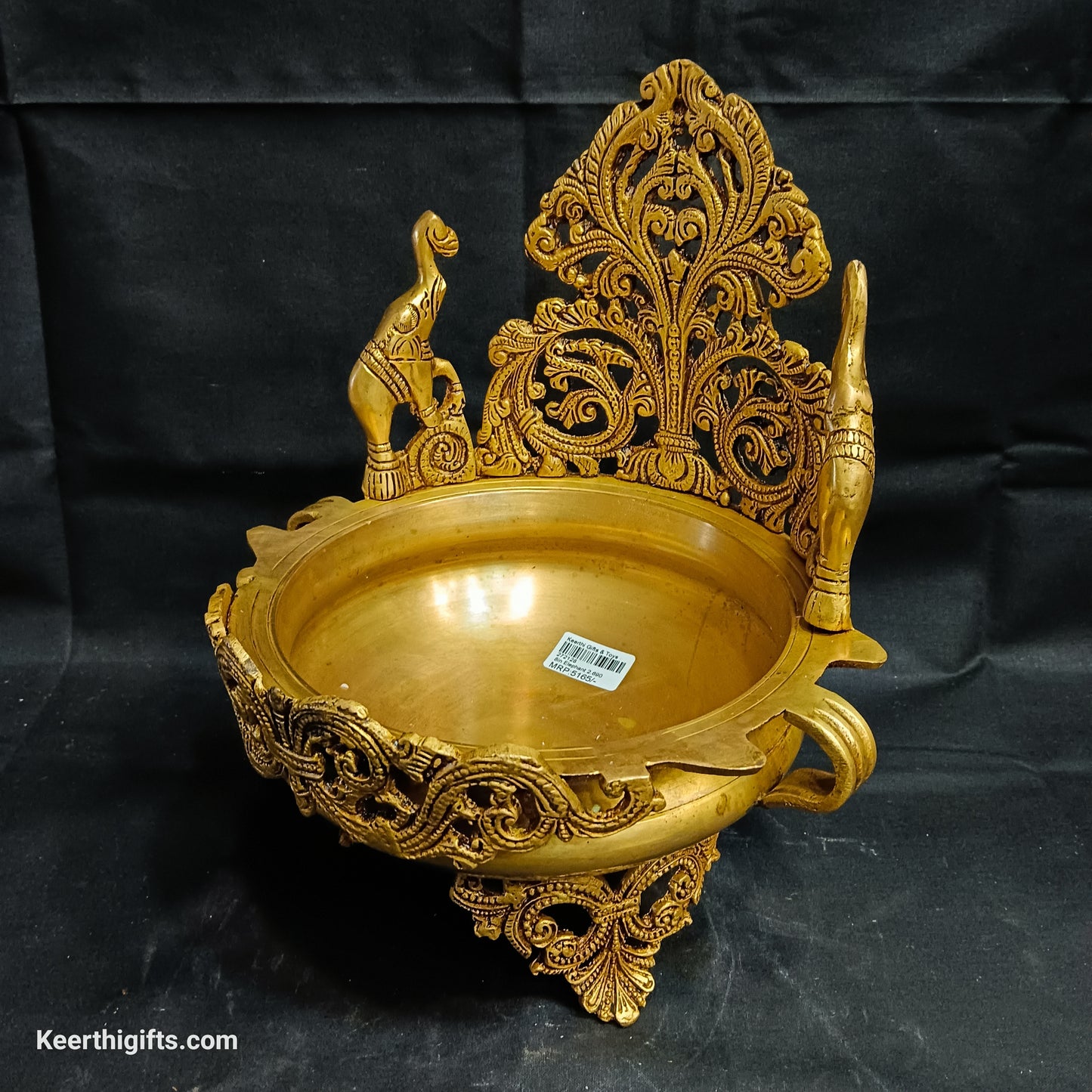 Elephant urli brass antique