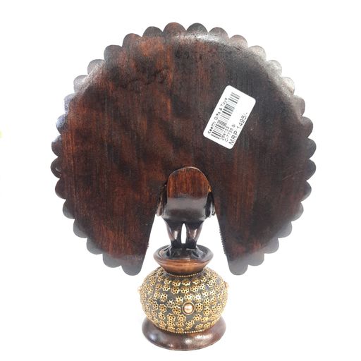 Wooden Peacock W/Chitton Oxod.
