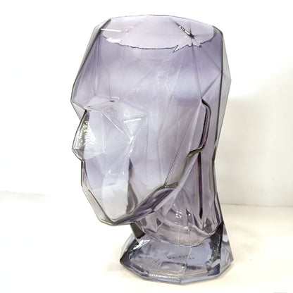 Human face glass Flower vase