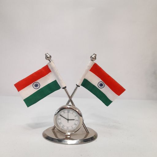 India flags with Clock