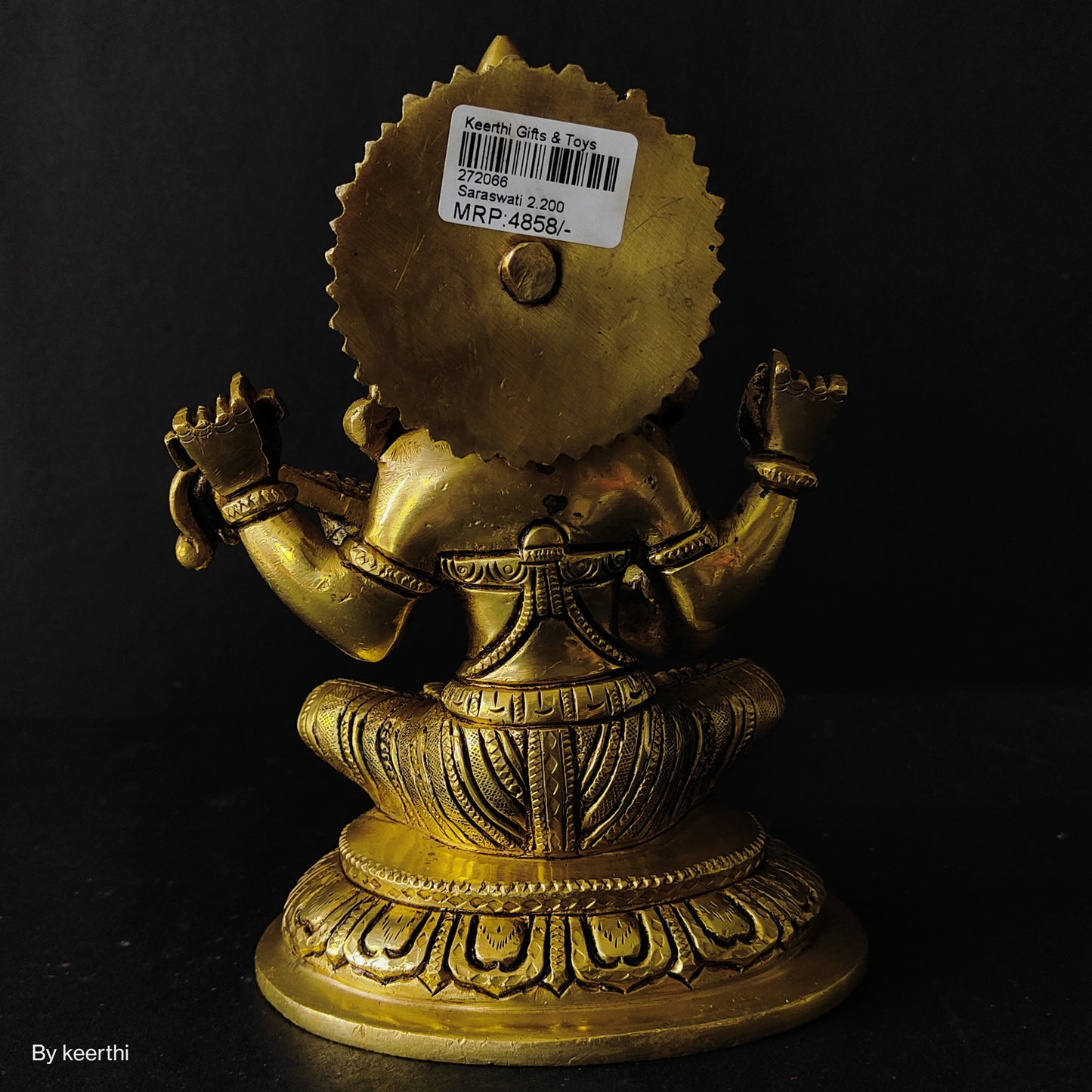 Goddess Sarawati Idol in Brass for Daily Pooja