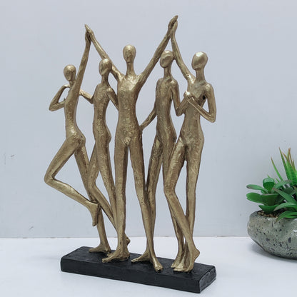 Cheering People Sculpture
