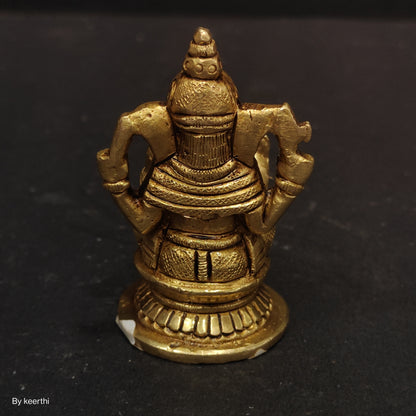 Brass Lord Ganesha Statue for Pooja Home Decor Car Dashboard God Ganesh Ganpati Decorative Showpices
