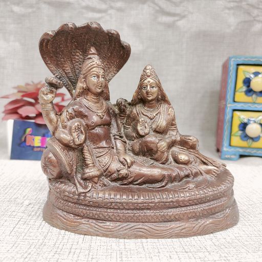 lakshmi vishnu Brass Idol